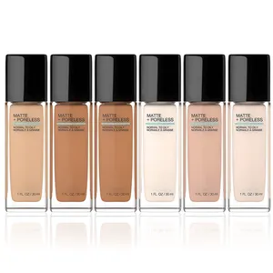 Private Label Waterproof Foundation Makeup Liquid Refines Pores Coverage For A Natural-looking Foundation