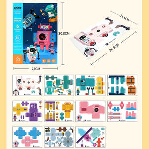 JH Jouets <span class=keywords><strong>origami</strong></span> faits à la main pour enfants, cadeau DIY, dessin animé, animal 3D, dinosaure, robot, style <span class=keywords><strong>origami</strong></span>, <span class=keywords><strong>jeu</strong></span> - Product Image 4