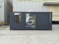 Conteneur de bureau modulaire en acier galvanisé, étanche et portable, fourni directement par l'usine