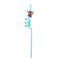 6mm PVC 29 Style Spider Man Forme Offre Spéciale Mignon Croc Bar Accessoires Pvc Paille À Boire