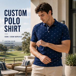 Camiseta de Golf Personalizada para Hombre, Camiseta de Golf de Manga Corta con Estampado de Alto Rendimiento, Fabricante de Ropa de Marca Privada OEM ODM, Venta al Por Mayor - Product Image 1