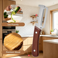 Groenteschiller Keuken 2026 Nieuwe Handmatige Multifunctionele RVS Schiller Houten Handvat Flessenopener STELLAR PATH