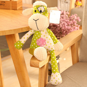 <span class=keywords><strong>Peluche</strong></span> en velours côtelé lavable et résistante aux morsures, jouet sensoriel pour nouveau-né, poupée apaisante pour le sommeil, cadeau pour enfants - Product Image 6