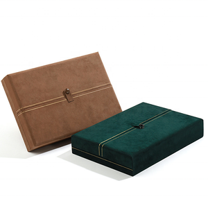 Boîte de <span class=keywords><strong>rangement</strong></span> pour bijoux en <span class=keywords><strong>diamant</strong></span>, collier à double ouverture carré simple vintage avec bouton européen en <span class=keywords><strong>perle</strong></span> YUANQI, pour cadeau d'anniversaire - Product Image 6