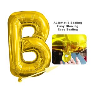 Decoración de Fiesta, Globo de Helio Metálico Dorado de 16 Pulgadas, Globo de Aluminio con la Frase '<span class=keywords><strong>Feliz</strong></span> Cumpleaños', Juego de Globos - Product Image 4