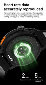 Reloj Inteligente Resistente al Agua 3ATM <span class=keywords><strong>DT</strong></span> G9 con Mapas Offline, Brújula, Altímetro, Música Local, Llamadas Bluetooth, Cambio de Esferas, Monitor de Salud - Product Image 3