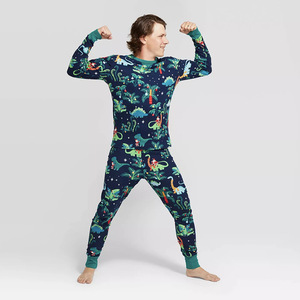 Atacado moletons macios para adultos Crianças e animais de estimação Família Natal Pijama Combinando Família Sleepwear <span class=keywords><strong>Sets</strong></span> - Product Image 3