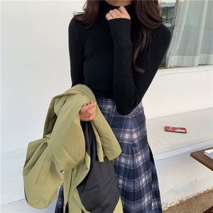 Maglione da <span class=keywords><strong>Donna</strong></span> a Collo Alto, Pullover in <span class=keywords><strong>Cotone</strong></span> Lavorato a Maglia per Ragazze L0271/1 - Product Image 4