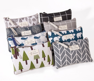 Pochette de maquillage en toile, grande capacité, pratique, facile à ranger, <span class=keywords><strong>sac</strong></span> de voyage multifonctionnel avec fermeture éclair - Product Image 1
