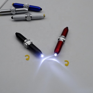 Mới Đến Mới Lạ Sáng Kim Loại Phun Tay <span class=keywords><strong>Spinner</strong></span> LED Light Ball Pen Trong Bút Quay - Product Image 4