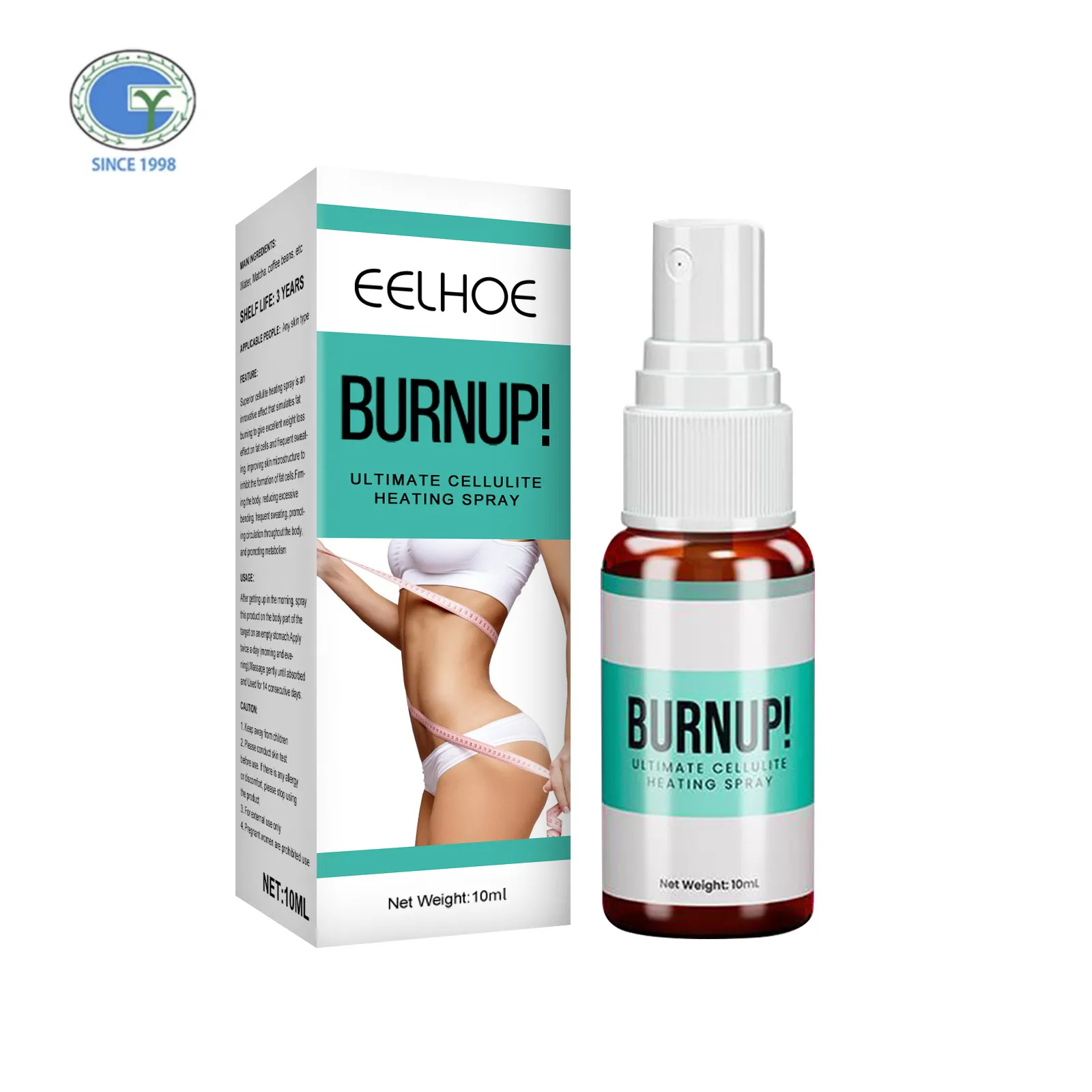 Slimming Spray Ultimate Cellulite Heating Spray Man Woman Weight Loss Beauty Body Warning Spray Hot Cream 3 Years 10ml OEM/ODM