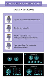Máquina de limpieza facial Morph Golden Pins, dispositivo de cuidado de la piel con Jet Peel, antienvejecimiento, eliminación de arrugas y estrías, dispositivo de pie. - Product Image 6