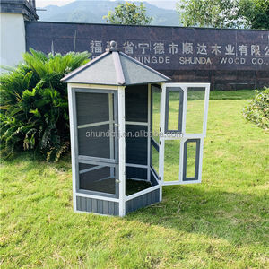 SHUNDA Regenbestendige Asfalt Dak Huisdierenmeubilair Grote Houten Vogelkooi Duivenvolière Huisdierhuis voor Parkieten Alle Seizoenen - Product Image 3