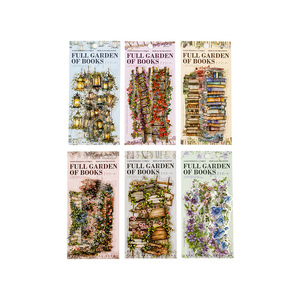 Paquete de 20 Pegatinas Decorativas Vintage de la Serie Jardín para Acuarios - Product Image 5