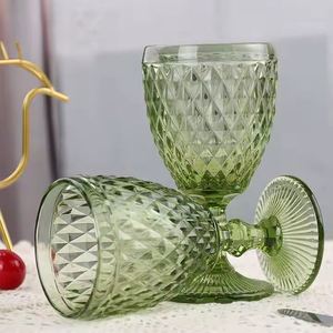 Gobelet rouge vintage de luxe, design de style européen, verre à vin classique épaissi - Product Image 2