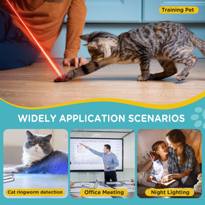 NEW USB Charging 3 in 1 Switchable Pattern of Laser Teaser <b>Cat</b> Stick <b>Toy</b> - Product Image 6