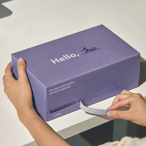 Nâu kraft giấy gửi thư Carton tự dính Tear Strip vận chuyển dây kéo Hộp Quà Tặng cứng nhắc vận chuyển box với Tear Strip - Product Image 6