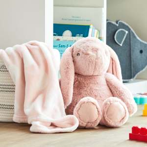 Peluche de Conejito Suave Spark Create Imagine, Relleno de Algodón PP, Bordado, Juguete Antiestrés para Cumpleaños, Color Rosa, para Todas las Edades - Product Image 1