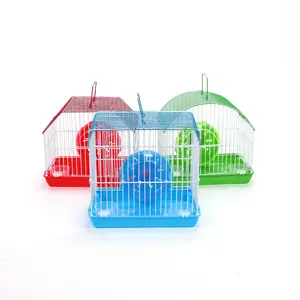 Vente en gros de cage pour animaux de compagnie portable cage pour hamster avec roues d'exercice de course cage pour chinchilla écureuil et hamster