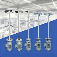 Mélangeur vertical automatique en acier inoxydable de qualité alimentaire pour le mélange de sauces, réservoir de mélange d'huiles comestibles avec agitateur