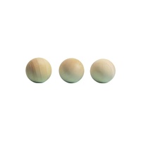 Boule de pétanque en bois naturel ZQURE de 30 mm pour accessoires sportifs