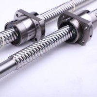 Vis à billes laminées à froid de haute précision C7 SFH1204/SFH1605/SFH2005, écrou à bride, roulement, engrenage, pièces d'actionneur linéaire pour routeur CNC
