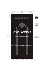 Placa de metal duradera, cabina de ascensor de acero inoxidable, diseño anticorrosión, decoración de cabina de ascensor, placa de metal - Product Image 4