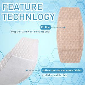 Grand pansement adhésif en silicone pour peaux sensibles, emballage en vrac pour personnes âgées, retrait indolore du silicone - Product Image 1