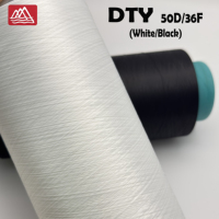 Fil texturé DTY 100 % polyester 50D/36F à faible élasticité pour tricotage circulaire, vêtements sans couture, fourniture d'usine, support OEM