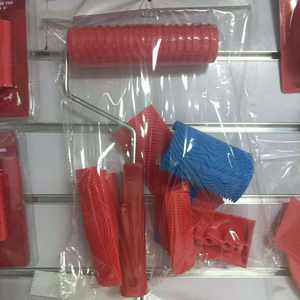 <span class=keywords><strong>Rodillo</strong></span> de revestimiento de suelos de caucho con efecto <span class=keywords><strong>madera</strong></span> de 3 y 6 pulgadas de grado industrial, personalizable OEM/ODM, para pintura artística y estampado texturizado. - Product Image 6