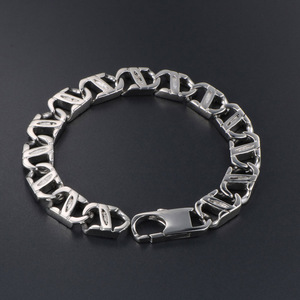 Pulsera de acero de titanio de 21 cm con eslabones de cadena para hombre y mujer, joyería para parejas CE441 - Product Image 2