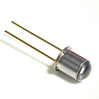 Diode LED UV double puce TO-18 365nm/395nm avec lentille transparente 6.6-7.0V, angle de faisceau 15° pour polymérisation dentaire