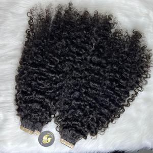 Extensiones de Cabello Humano Virgen Rizado Birmano de Primera Calidad, 100% Cabello Humano Virgen Sin Procesar, de un Solo Donante, con Doble Trama - Product Image 4