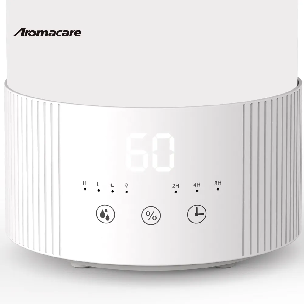 Aromacare 2.5L humidificateur d'eau fraîche 7 couleurs lumière LED humidificateurs d'air portables de contrôle de l'humidité