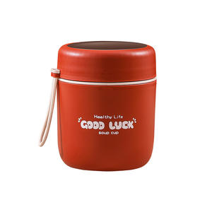 Taza de Desayuno Portátil de Acero Inoxidable con Tapa Hermética y Cuchara, Capacidad >6L, para Leche de Soja, Avena, Cerveza, Estilo Simple, Grado Alimenticio - Product Image 2