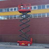 12m Elektrische Selbstfahrende Scherenhebebühne Mobile Arbeitsbühne für Lager- und Anlagenwartung