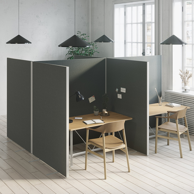 Flooring Partition Standing Movable Soundproofing Polyester Acoustic Fabric Panels Acoustical Office Folding Partition