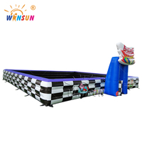 WINSUN Pare-chocs gonflable commercial pour adultes et enfants, en PVC 0,55 mm, certifié CE, sans plomb, ignifuge, étanche, capacité 200 kg