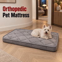Coussin orthopédique pour animaux de compagnie personnalisable, matelas pour chien avec une hauteur de 8 cm et housse extérieure matelassée amovible pour différentes gammes de marques