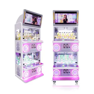 KEKU Coin Operated Wooden Cabinet Doll Machine Claw Crane Catch Gift Toy Vending Arcade Claw Crane Machine