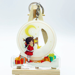 Porte-clés personnalisé Shaker, porte-clés dessin animé, petit porte-clés rectangulaire Kawaii, porte-clés cool avec insertion <span class=keywords><strong>photo</strong></span> Anime - Product Image 4