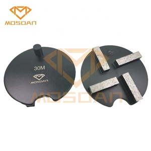 Disco de placa de molienda de diamante JS de 4 pulgadas y 100mm, disco de 4 <span class=keywords><strong>barras</strong></span> con 1 PIN para hormigón de suelo - Product Image 3