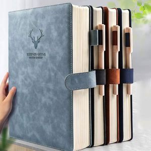Note Book A5 Diary Soft Customizable Leather <b>Journal</b> Hardcover <b>Planner</b> Lined PU Cover Thread Sewing Bound Custom Logo - Product Image 1