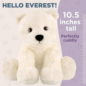 Oso Polar Blanco de Peluche, Juguete de Peluche Suave, Pelaje Blanco Esponjoso, Adorable Peluche, Regalo para Niños y Bebés, Osos de Peluche para Abrazar, Muñeco de Peluche Personalizado - Product Image 3