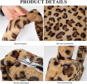 กระเป๋าโท้ทขนปุย ดีไซน์สัตว์น่ารัก สไตล์ Y2K กระเป๋าสะพายไหล่ขนฟูสำหรับผู้หญิง กระเป๋าขนเฟอร์ขนาดใหญ่ กระเป๋าขนปุยน่ารัก กระเป๋าขนเฟอร์เทียมสำหรับผู้หญิง - Product Image 6