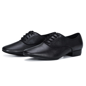 Zapatos de Baile Latinos para Hombre, Estilo Casual, Personalizados por el Fabricante, para Tango, Jazz, con Tacón Bajo y Media Suela de Cuero PU - Product Image 1