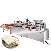 Machine industrielle automatique de 5 à 40 cm pour la fabrication de tortillas de farine, de pain pita arabe, de roti chapati pizza, de pain libanais