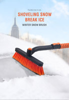Accessoires d'hiver Basic Dissemble Telescopic Winter Accessories Brosse à neige en aluminium avec grattoir à glace