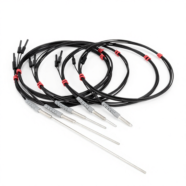 JIMOU High Precision Coaxial Fiber Optic Sensor RC310-S NPN/PNP NO/NC Output High-Quality Fiber Optic Sensor with Fast Response