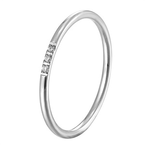 Anillo Elegante y Moderno para Mujer, Acero Inoxidable, Chapado en Oro Rosa, con Diamantes - Product Image 4